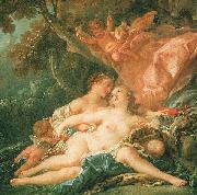 Jupiter in the Guise of Diana and the Nymph Callisto, Francois Boucher